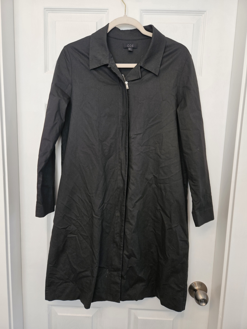 COS Dark Green Zip up Dress